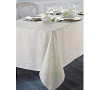 CALITEX Nappe Festive Buzan Ivoire 140x300 cm