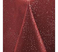 CALITEX Nappe Festive en Tissu Electra Rouge - Motif Pailleté Parfait pour noël l