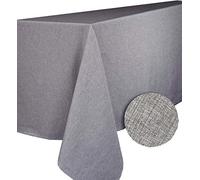 CALITEX Nappe rectangulaire, Polyester, Gris, 300x150 cm