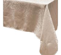 CALITEX Nappe résistantes aux Taches damassé Monie Ivoire - Motif Fleurs