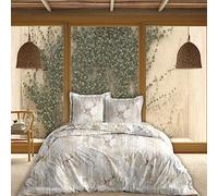 CALITEX Parure 3 pièces : HC 240x220 cm + 2 Taies 63x63 cm Tendre forêt