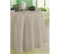 CALITEX SAIGON, Nappe PVC, Taupe, 140 x 140 cm