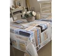 CALITEX Toile Cirée Bretagne Finition Biais Ronde 140 cm