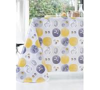 CALITEX Toile Cirée Peanut Finition Biais Ronde 140 cm