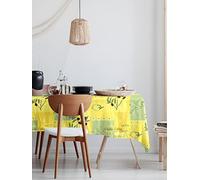 CALITEX Toile cirée Recette provencale, Vert, 140 x 200 cm