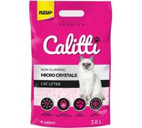Calitti - Arena de Silicate pour chats | Arena de Silicate Premium Crystals | Antibactérien pour chats | 3,8 L