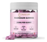 CALIU GUMMY | Gommes Magnésium Citrate 250 mg | 90 Gummies Goût Fraise | Réduit Stress & Fatigue | Favorise Sommeil Réparateur, Énergie & Santé Musculaire | Végan Haute Absorption | Cure 3 Mois.