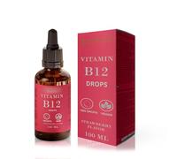 CALIU GUMMY | Gouttes de Vitamine B12 Liquide | 100 ml | 500 µg Méthylcobalamine + Adénosylcobalamine par Goutte | Haute Absorption Sublinguale | Formule Vegan Sans Alcool | Fatigue & Énergie