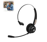 Call Center Casque Bluetooth 12 Heures avec Suppression du Bruit pour Ordinateur, téléphone, appareils Bluetooth