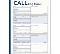 Call Log Book for Office and Small Business with Notes Section: Track Phone Calls, Messages & Voicemails - 500 Record Entries | 100 Pages | Business ... Service Follow-Ups & Organized Workflows