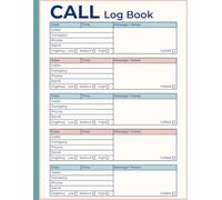 Call Log Book for Office and Small Business with Notes Section: Track Phone Calls, Messages & Voicemails - 500 Record Entries | 100 Pages | Business ... Service Follow-Ups & Organized Workflows