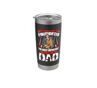 Call Me A Firefighter The Most Important Call Me Dad Fireman Gobelet isotherme en acier inoxydable double paroi