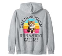 Call Me Antisocial But Please Don't Call Me Funny Introverti Sweat à Capuche