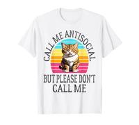 Call Me Antisocial But Please Don't Call Me Funny Introverti T-Shirt
