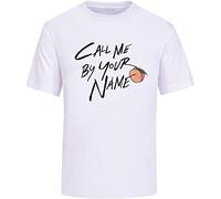 Call Me by Your Name T-Shirt Short Sleeves Vintage Summer T-Shirt White S