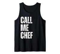 Call Me Chef Amusant Restaurant Cuisine Cuisine Chef Débardeur