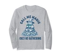 Call Me Magic Cuz I Be Gathering Cat Money Propriétaire d'entreprise Manche Longue