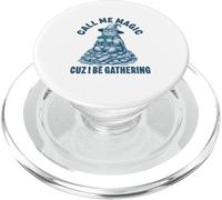 Call Me Magic Cuz I Be Gathering Cat Money Propriétaire d'entreprise PopSockets PopGrip pour MagSafe