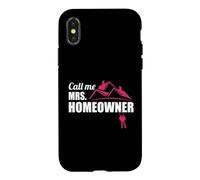 Call Me Mrs. Homeowner, Nouvelle Maison de Pendaison de crémaillère Coque pour iPhone X/XS