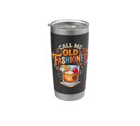 Call Me Old Fashioned Retro Whisky Funky Gobelet isotherme en acier inoxydable double paroi