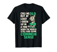 Call Me Old Saying Sarcastique Humoristique Motif zèbre T-Shirt