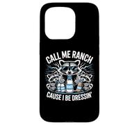Call Me Ranch Cause I Be Dressing Funny Raccoon Meme Coque pour iPhone 15 Pro