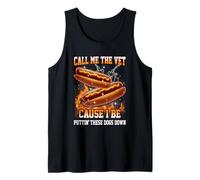 Call Me The Vet Cause I Be Funny Hard Hot Dog Meme B00tleg Débardeur