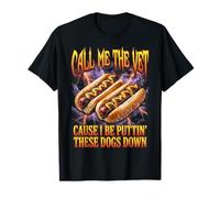 Call Me The Vet Puttin These Dogs Down Funny Hot Dog Meme T-Shirt