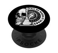 Call Me When It Leaks Funny Plumber Plumbing Humor Repair PopSockets PopGrip Adhésif