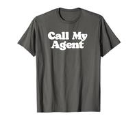 Call My Agent Funny Famous Joke Sarcasm Retro Minimalist T-Shirt