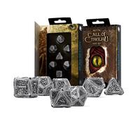 Q-Workshop – Dés en métal qwomct35 Call of Cthulhu – Lot de 7 dés