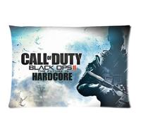 Call of Duty Black Ops II 20X30 Two Sides Custom Cotton & Polyester Pillow Case Cover Cushion Cover Model: CHH-0438 (Build-to-Order)