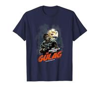 Call of Duty Halloween Gulag Tryhards Never Die Distressed T-Shirt, Homme, Bleu Marine, 5XL
