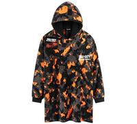 Call of Duty Sweat Plaid Homme et Ado, Poncho Plaid Polaire, Couverture a Capuche, Polaire Camo à Porter, Idée Cadeau Gamer (Orange/Gris Camo)