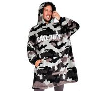 Call of Duty Sweat Plaid Homme et Ado, Poncho Plaid Polaire, Couverture a Capuche, Polaire Camo à Porter, Idée Cadeau Gamer (Kaki Camo)