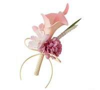 Calla for Lily Boutonnière Fleur de Mariage Rose pour Marié Calla (1)