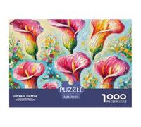 Calla Lily 1000 Piece Jigsaw Puzzle for Adults Educhational Games Stress Relief Puzzle Exercise The Memory of The Brain for Family Decorations 70x50cm/1000pcs
