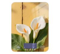 Calla Lily Balance de cuisine numérique avec écran LCD Blanc 5 kg/5 g Petite balance numérique de cuisine avec 4 unités pour la préparation des repas, épices (piles non incluses)