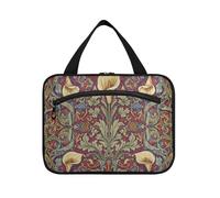 Calla Lily Red Blue William Morris Kit de suspension pour voyage avec crochet, accessoires de créateur, sac de rangement de maquillage pour accessoires indispensables, hôtel bolsos para Hombre, Motif