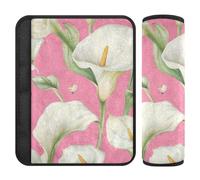 Calla Lot de 2 coussinets d'épaule pour ceinture de sécurité Rose Fleur de lys Pour Van forro para cinturon de seguridad