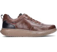 Callaghan Chaussures décontractées à lacets, plates, semelle large en caoutchouc, en cuir, couleur unie, classique, simple pour homme, marron, 41 EU