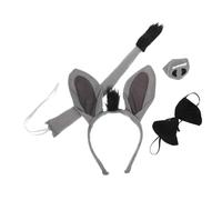 CALLARON 1 Ensemble Bandeau De Bande De Âne Nez D'âne Accessoires De Costumes D'halloween Déguisement D'oreilles Enfant En Bas Âge Cosplay Bandeau Oreille D'âne En Tissu
