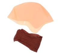 CALLARON 1 Ensemble couvre-chef chauve en latex cap chauve enfants chauves maquillage calvitie bonnet chauve de moine kit de calotte chauve bonnet chauve pour émulsion