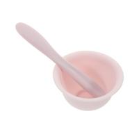 CALLARON 1 Ensemble De Bols De Mélange Pour Masque Facial En Silicone Pour Moxibustion Pour Spa Pour Soins Du Visage Petits Bols De Mélange En Gel De Silice Rose Réutilisable