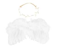 CALLARON 1 Ensemble Ensemble De Cheveux D'anges Angel Wings Bandeau Costume D'ange Pour Les Filles Ailes Accessoires D'aile De Fée Pour Enfants Décor D'aile De Filles Plume Artificielle