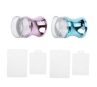 CALLARON 1 Ensemble planche à gratter les ongles clou de vernis à ongles Nail tampon de manucure outils d'estampage des ongles à ongles Gel de silice