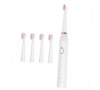 CALLARON 1 Ensemble pour dents brosse à dent enfant brosse à dents électrique sonique brosse à dents pour les enfants Brosse à dents imperméable abdos blanche