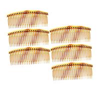 CALLARON 1 Jeu Peigne Latéral À Dents Pour Mariée Accessoire De Coiffure En Plastique Pour Femme 6 pièces