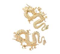 CALLARON 1 Paire Boucles D'oreilles Dragon Vintage Boucles Doreilles Dragon Du Nouvel An Chinois De Bijoux De Boucles Doreilles Dragons Alliage Manquer Chine Ancien