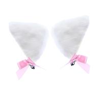 CALLARON 1 Paire épingle à cheveux oreilles de chat dame Cosplay velu tenue de chat pince à cheveux oreille de chat pince à cheveux halloween Douce imitation lapin